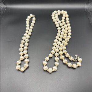 Sarah Coventry Cream Bead Necklace Set — Timeless Women's Jewelry